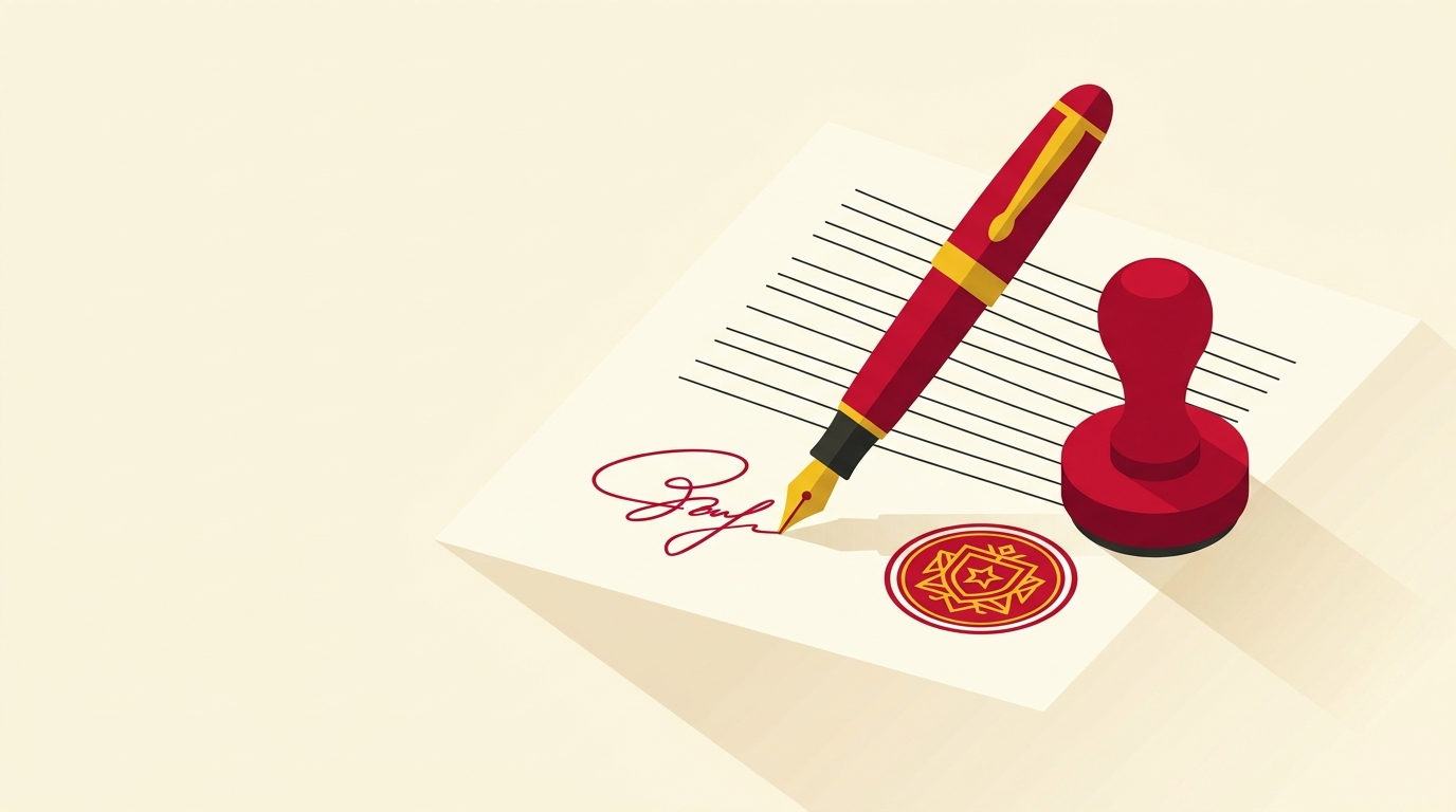 Ilustración del trámite de Legalización de Firmas